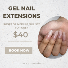 Load image into Gallery viewer, Biogel with Extensions Full Set Promotion - Short &amp; Medium Length Only
